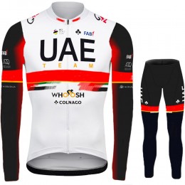 2021 UAE Emirates Pro Team Abbigliamento Maglia Ciclismo Manica Lunga e Salopette Lunga IlSzJl