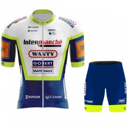 2021 Wanty Pro Team abbigliamento Bici Completo Maglia Ciclismo Corta + pantaloncini I9pNDo