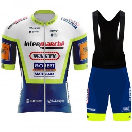 2021 Wanty Pro Team abbigliamento Bici Completo Maglia Ciclismo Corta e Salopette UlVFYz