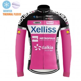 Winter Fleece Xelliss Pro Team 2021 Maglia Ciclismo Manica Corta ZixZyA
