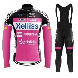 Xelliss Pro Team 2021 Abbigliamento Maglia Ciclismo Manica Lunga e Salopette Lunga sQANOD