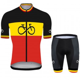 belgium Pro 2021 Team abbigliamento Bici Completo Maglia Ciclismo Corta e Salopette 4ldV2X
