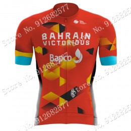 2022 Team Bahrain Victorious Maglia Ciclismo Manica Corta miSRH