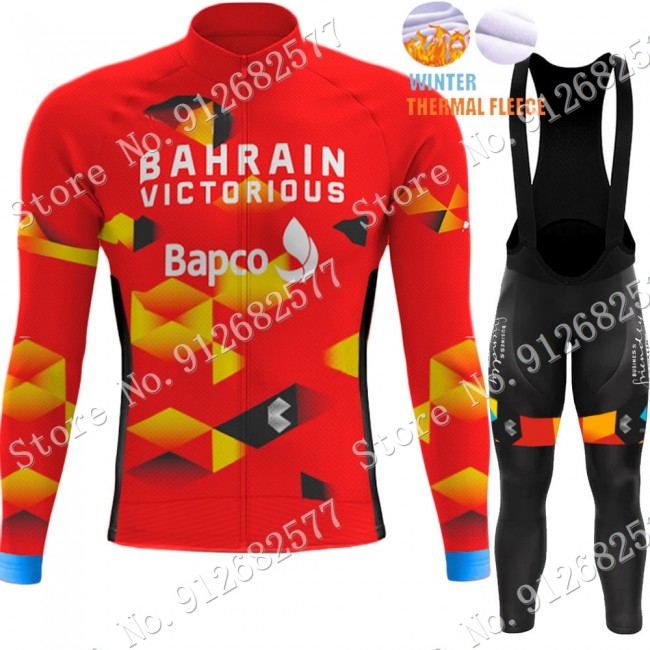 2022 Winter Bahrain Victorious Pro Team Abbigliamento Ciclismo Maglia Ciclismo Manica Lunga e Salopette Lunga QdTjJ 2022 Winter Bahrain Victorious Pro Team Abbigliamento Ciclismo Maglia Ciclismo Manica Lunga e Salopette Lunga QdTjJ