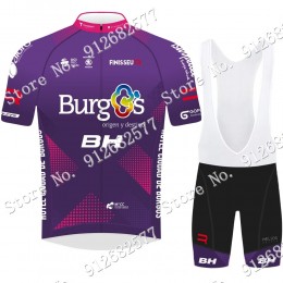 2022 Team Burgos Bh abbigliamento Bici Completo Maglia Ciclismo Corta e Salopette Xp2m4