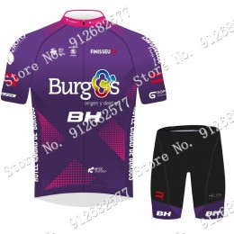 2022 Team Burgos Bh abbigliamento Bici Completo Maglia Ciclismo Corta e Salopette TXlc1