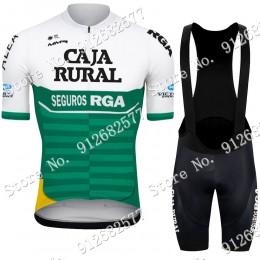 2022 Team Caja Rural abbigliamento Bici Completo Maglia Ciclismo Corta e Salopette eQeIA