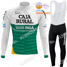 2022 Winter Caja Rural Pro Team Abbigliamento Ciclismo Maglia Ciclismo Manica Lunga e Salopette Lunga hIlkU