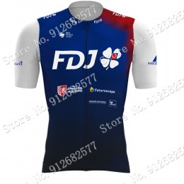 2022 Team FDJ Maglia Ciclismo Manica Corta b8wbx