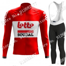 2022 Lotto Soudal Pro Team Abbigliamento Ciclismo Maglia Ciclismo Manica Lunga e Salopette Lunga W3Xb7
