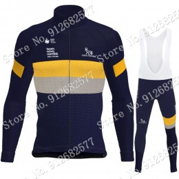 2022 Novo Nordisk Pro Team Abbigliamento Ciclismo Maglia Ciclismo Manica Lunga e Salopette Lunga ZVlGL