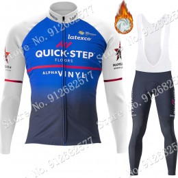 2022 Winter Quick Step Alpha Vinyl Pro Team Abbigliamento Ciclismo Maglia Ciclismo Manica Lunga e pantaloni lunga yl6Li