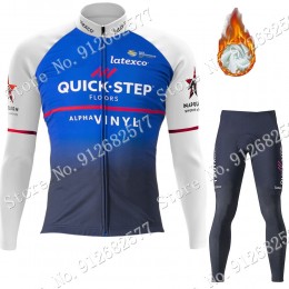 2022 Winter Quick Step Alpha Vinyl Pro Team Abbigliamento Ciclismo Maglia Ciclismo Manica Lunga e Salopette Lunga lS5XY