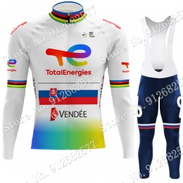 2022 Total New Energies Slovenia champion Pro Team Abbigliamento Ciclismo Maglia Ciclismo Manica Lunga e pantaloni lunga v0raP