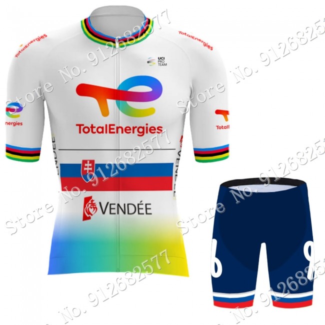 2022 Team Total New Energies Slovenia champion abbigliamento Bici Completo Maglia Ciclismo Corta e pantaloni BprpG 2022 Team Total New Energies Slovenia champion abbigliamento Bici Completo Maglia Ciclismo Corta e pantaloni BprpG
