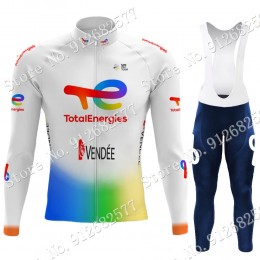 2022 Total New Energies Pro Team Abbigliamento Ciclismo Maglia Ciclismo Manica Lunga e pantaloni lunga cRDWM