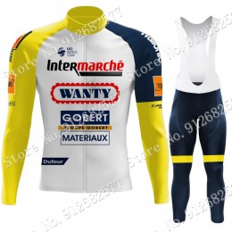2022 Winter Wanty Gobert Pro Team Abbigliamento Ciclismo Maglia Ciclismo Manica Lunga e pantaloni lunga oELAL