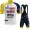 2022 Team Wanty Gobert abbigliamento Bici Completo Maglia Ciclismo Corta e Salopette Yellow UbEB8