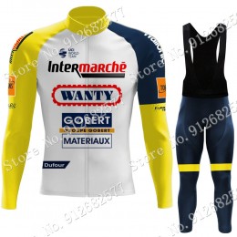 2022 Winter Wanty Gobert Pro Team Abbigliamento Ciclismo Maglia Ciclismo Manica Lunga e Salopette Lunga ImPnK