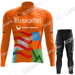 2022 euskadi euskaltel Pro Team Abbigliamento Ciclismo Maglia Ciclismo Manica Lunga e Salopette Lunga 1uw6f