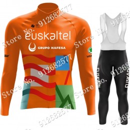 2022 euskadi euskaltel Pro Team Abbigliamento Ciclismo Maglia Ciclismo Manica Lunga e Salopette Lunga 7Abgt
