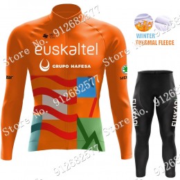 2022 Winter euskadi euskaltel Pro Team Abbigliamento Ciclismo Maglia Ciclismo Manica Lunga e Salopette Lunga jjxj1