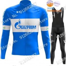 2022 Winter gazprom rusvelo Pro Team Abbigliamento Ciclismo Maglia Ciclismo Manica Lunga e Salopette Lunga jwR7e