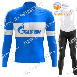 2022 Winter gazprom rusvelo Pro Team Abbigliamento Ciclismo Maglia Ciclismo Manica Lunga e Salopette Lunga efOcK