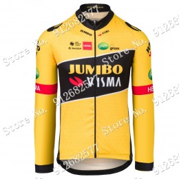 2022 jumbo visma Pro Team Maglie Ciclismo Manica Lunga NJ9nX