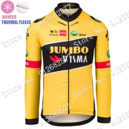 2022 Winter jumbo visma Pro Team Maglie Ciclismo Manica Lunga GP2re