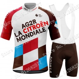 2022 Team ag2r abbigliamento Bici Completo Maglia Ciclismo Corta e Salopette 3k3JK