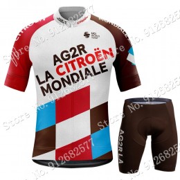 2022 Team ag2r abbigliamento Bici Completo Maglia Ciclismo Corta e pantaloni eVXBR