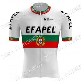 2022 Team Efapel Portugal Maglia Ciclismo Manica Corta 98cXO