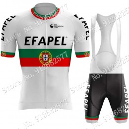 2022 Team Efapel Portugal abbigliamento Bici Completo Maglia Ciclismo Corta e Salopette ua4E8