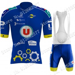 2022 Team UC Nantes Atlantique abbigliamento Bici Completo Maglia Ciclismo Corta e pantaloni 8ihvd