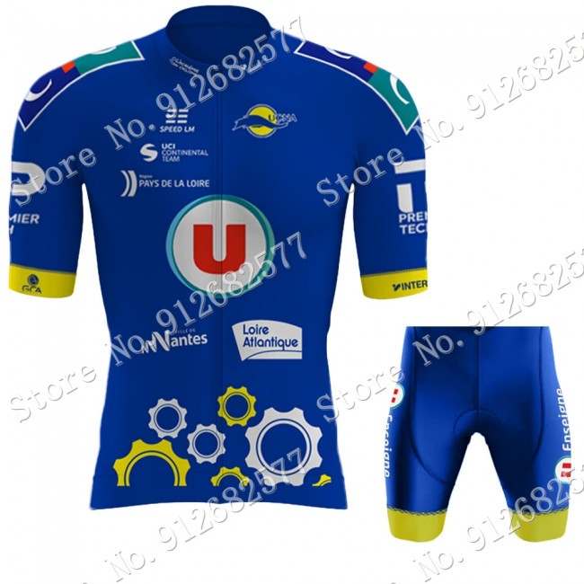 2022 Team UC Nantes Atlantique abbigliamento Bici Completo Maglia Ciclismo Corta e Salopette komVN 2022 Team UC Nantes Atlantique abbigliamento Bici Completo Maglia Ciclismo Corta e Salopette komVN