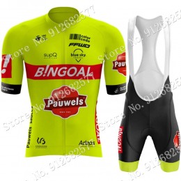 2022 Team bingoal WALLONIE BRUXELLES abbigliamento Bici Completo Maglia Ciclismo Corta e pantaloni eag5I