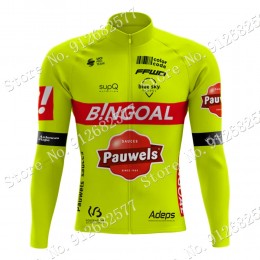 2022 bingoal WALLONIE BRUXELLES Pro Team Maglie Ciclismo Manica Lunga ku3d5