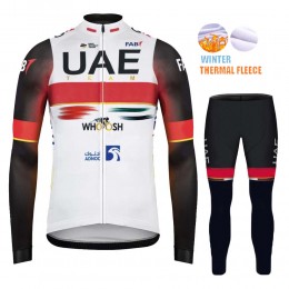 2022 Winter uae emirates Pro Team Abbigliamento Ciclismo Maglia Ciclismo Manica Lunga e Salopette Lunga runch