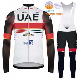 2022 Winter uae emirates Pro Team Abbigliamento Ciclismo Maglia Ciclismo Manica Lunga e Salopette Lunga qH38P