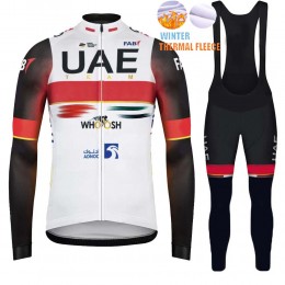2022 Winter uae emirates Pro Team Abbigliamento Ciclismo Maglia Ciclismo Manica Lunga e pantaloni lunga lRPHu