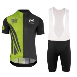 2018 Assos SS.Capeepicx abbigliamento Ciclismo Completo Maglia Ciclismo Corta e Salopette verde nero 45174QR