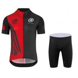 2018 Assos SS.Capeepicx Equipe abbigliamento Ciclismo Completo Maglia Ciclismo Corta e Pantaloni Ciclismo nero rosso 54282FV