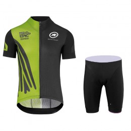 2018 Assos SS.Capeepicx Equipe abbigliamento Ciclismo Completo Maglia Ciclismo Corta e Pantaloni Ciclismo verde nero 81125TZ