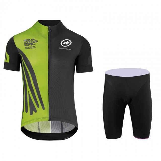 2018 Assos SS.Capeepicx Equipe abbigliamento Ciclismo Completo Maglia Ciclismo Corta e Pantaloni Ciclismo verde nero 81125TZ 2018 Assos SS.Capeepicx Equipe abbigliamento Ciclismo Completo Maglia Ciclismo Corta e Pantaloni Ciclismo verde nero 81125TZ