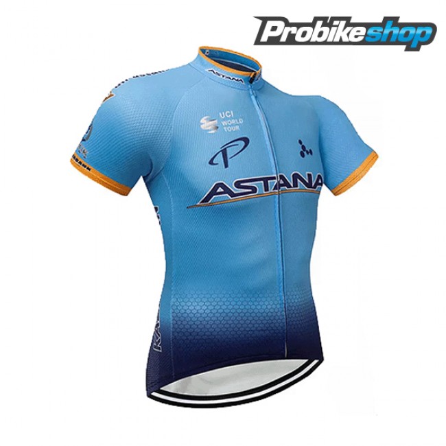 2018 Astana blu Maglia Ciclismo Manica Corta 73731FX 2018 Astana blu Maglia Ciclismo Manica Corta 73731FX