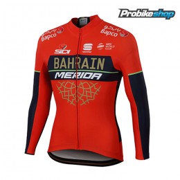 2018 BAHRAIN MERIDA Pro Maglia Ciclismo Manica Lunga 35888SG