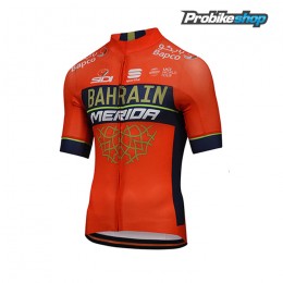 2018 BAHRAIN MERIDA Pro Maglia Ciclismo Manica Corta 57012LA