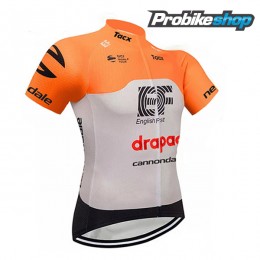 2018 Cannondale Drapac Orange Maglia Ciclismo Manica Corta 88748MI