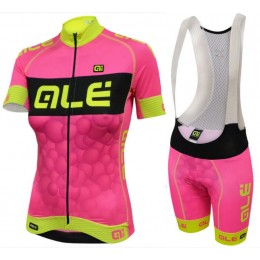 2016 Donne Ale Graphics PRR New Bubbles Pink Nuovo abbigliamento Ciclismo Completo Maglia Ciclismo Corta e Salopette 16387-TX
